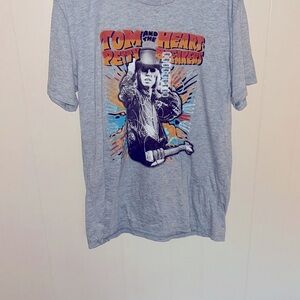 Gray and Orange Graphic Short Sleeve Tee